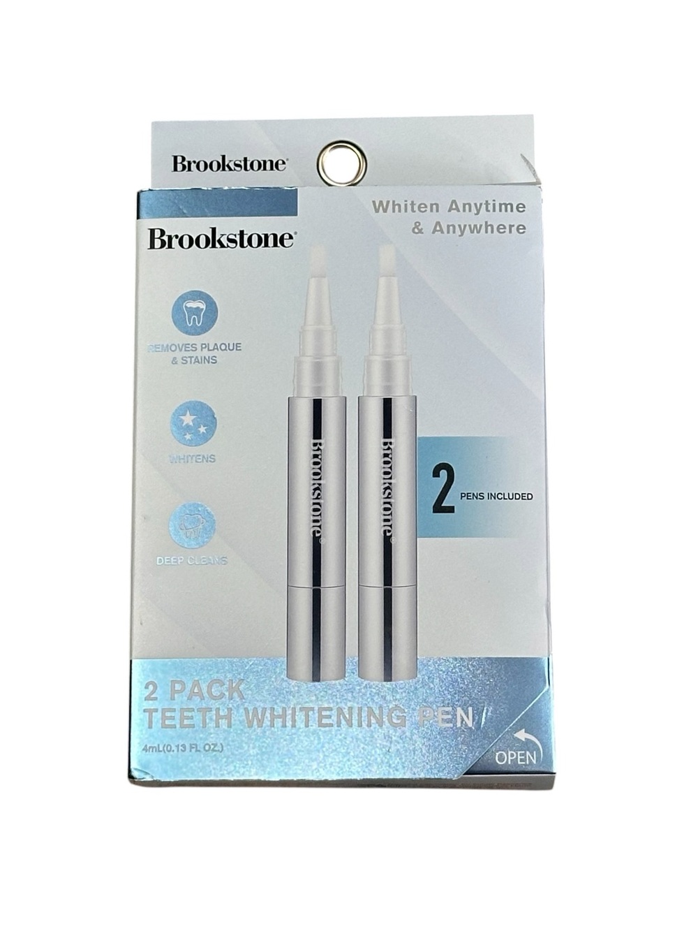 Brookstone Teeth Whitening Pens 2 Pack 4mL Each NEW